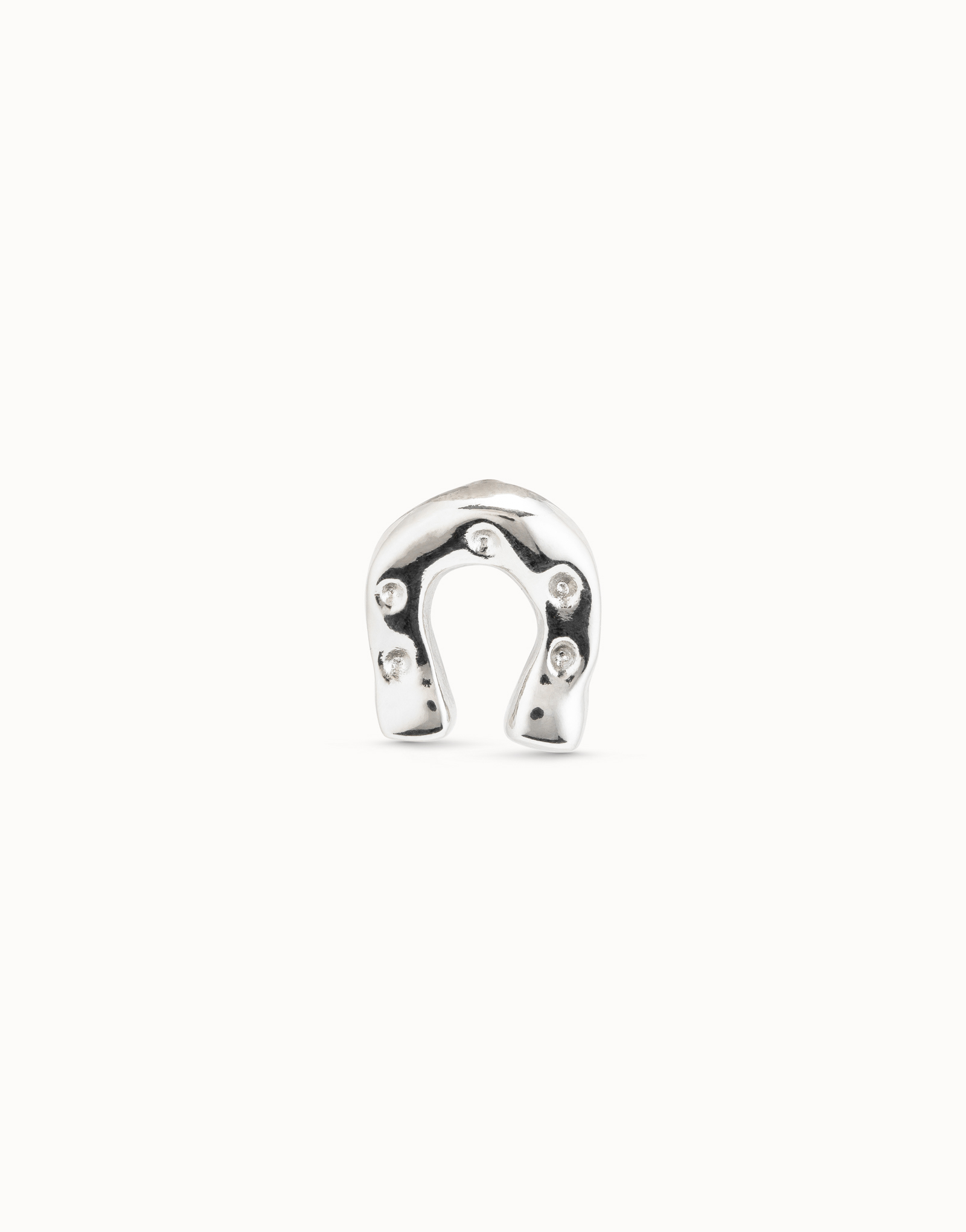 Single Stud Earring, Silver, large thumbnail