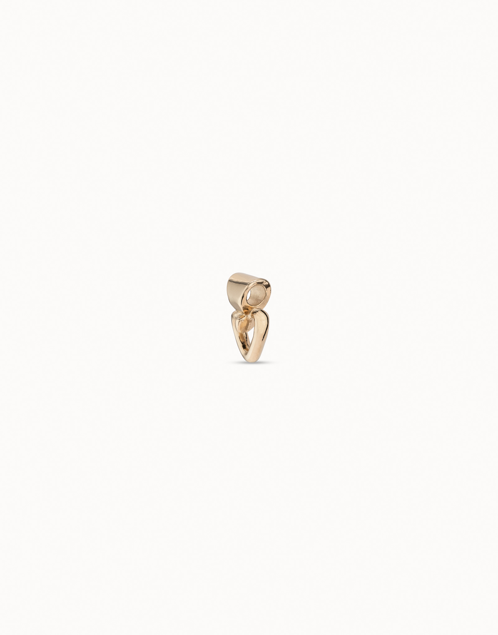 Heart shape charm, Golden, large thumbnail