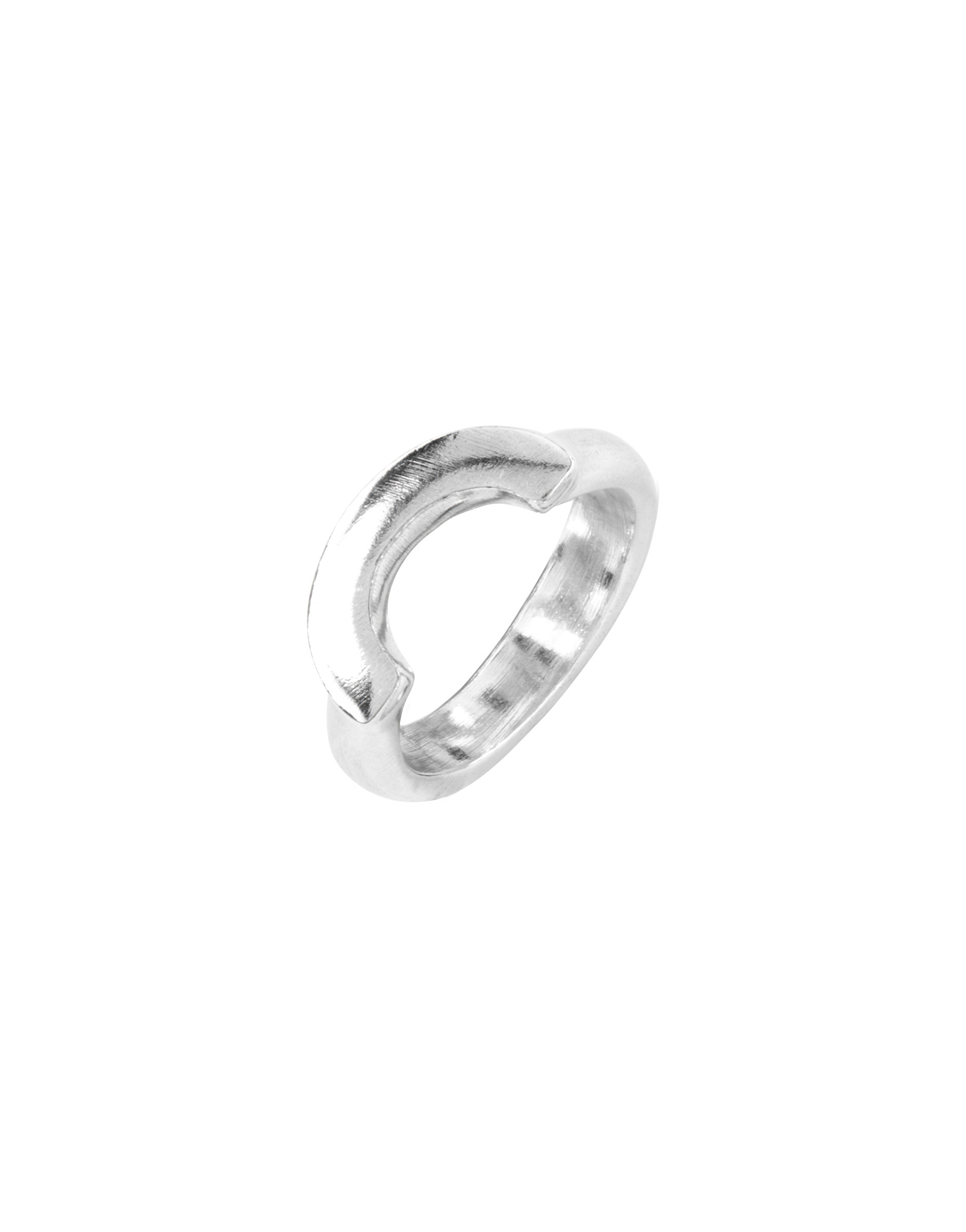 Mrs Uma 3 Ring, Silver, large thumbnail