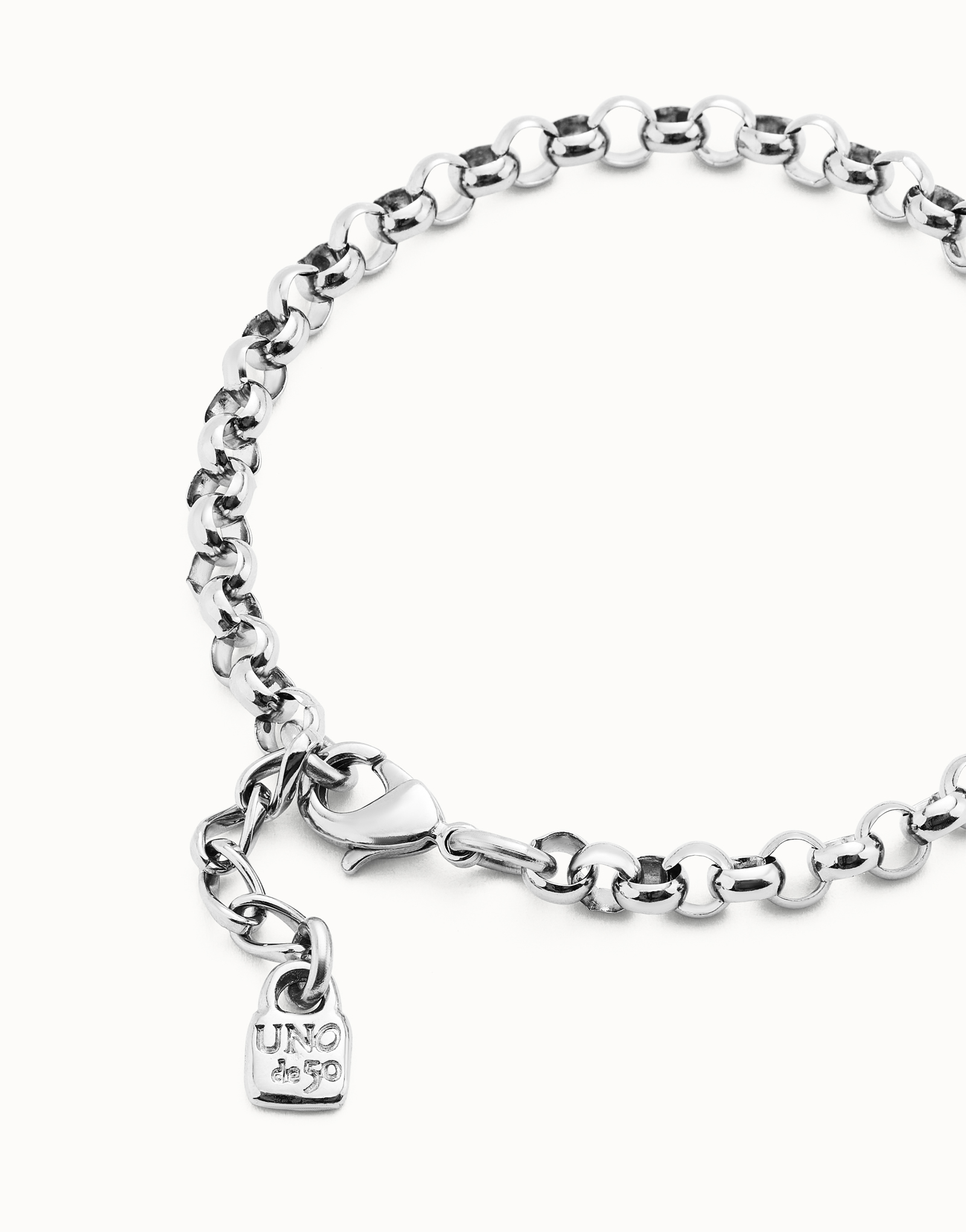 Link chain bracelet, Silver, large thumbnail