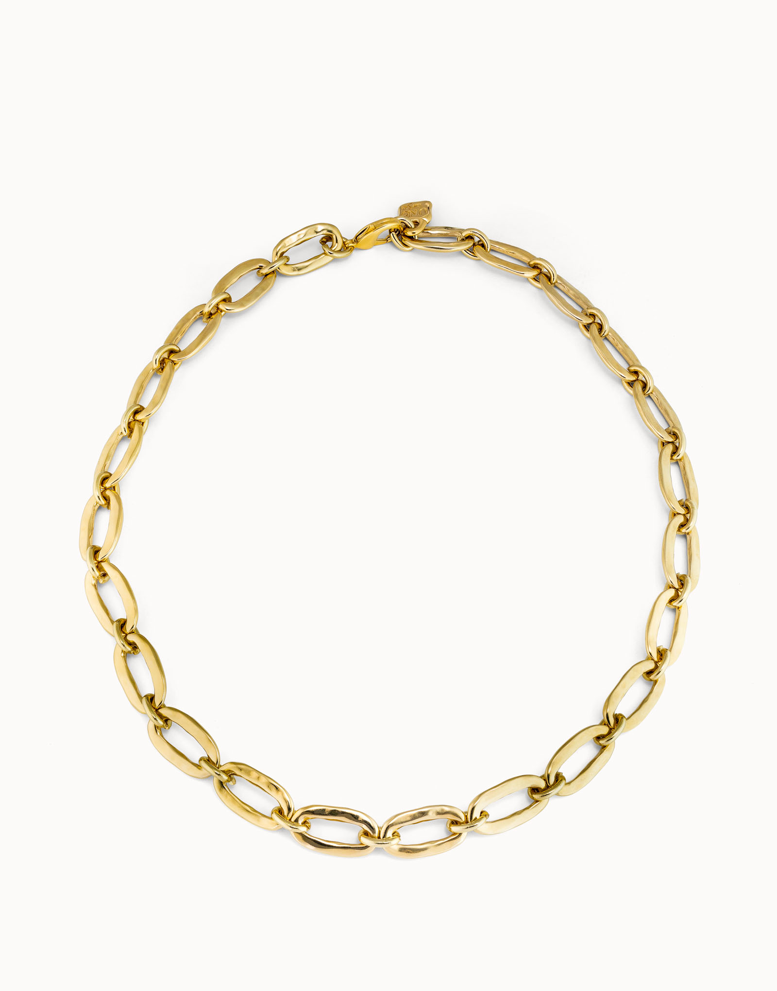 Link chain necklace, Golden, large thumbnail