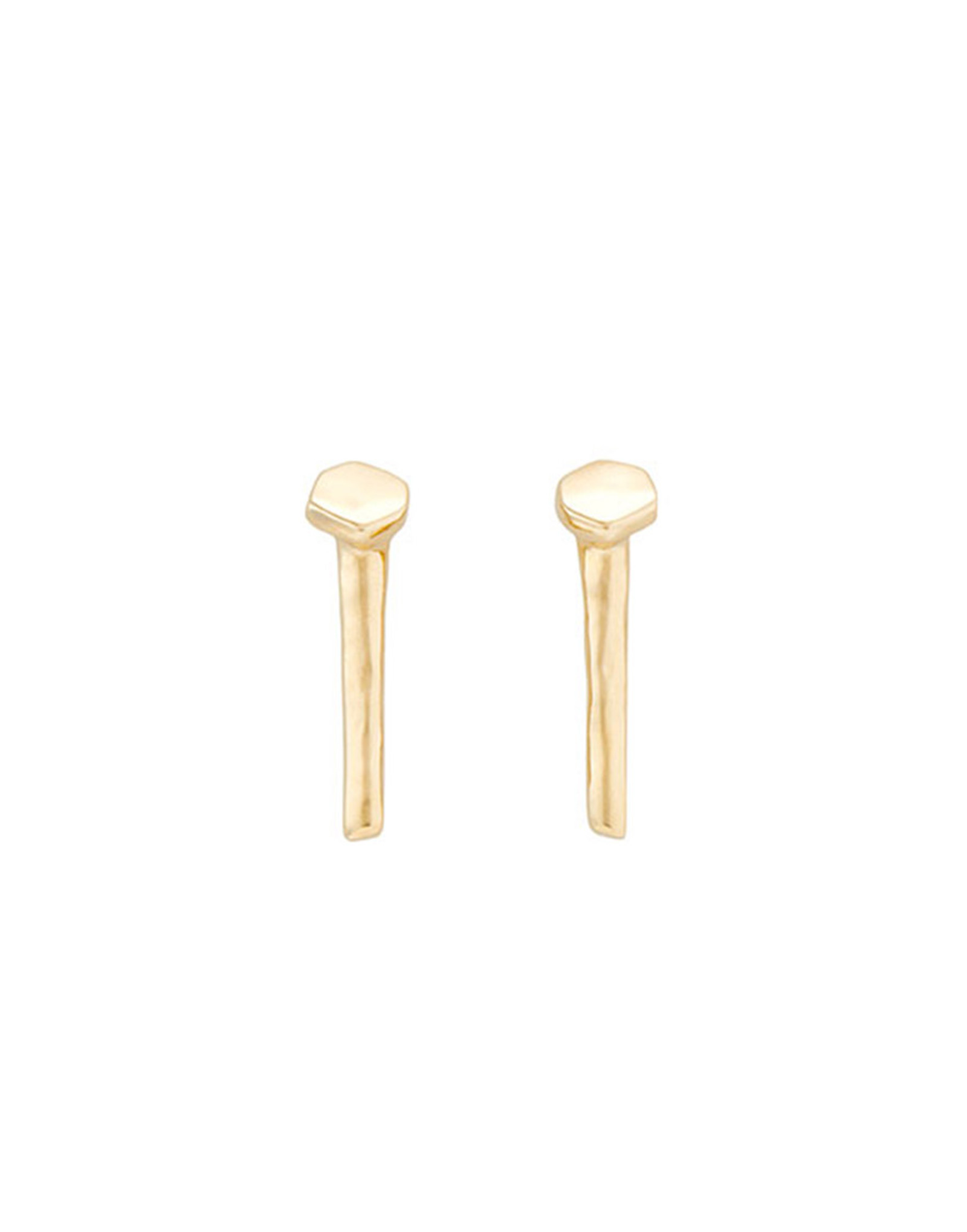 Determination Earrings, Golden, large thumbnail