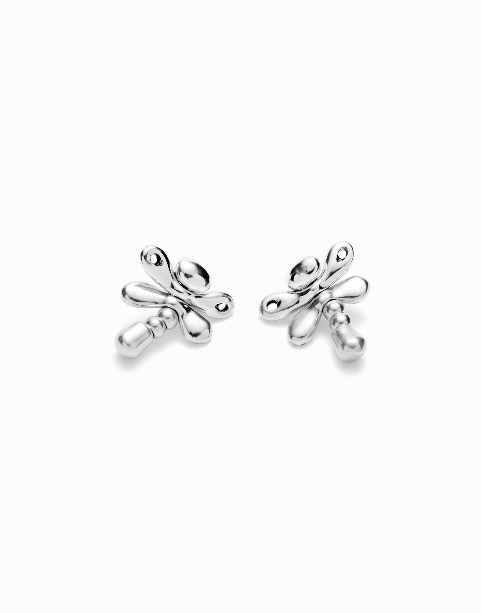 Dragonfly stud earrings, Silver, large thumbnail