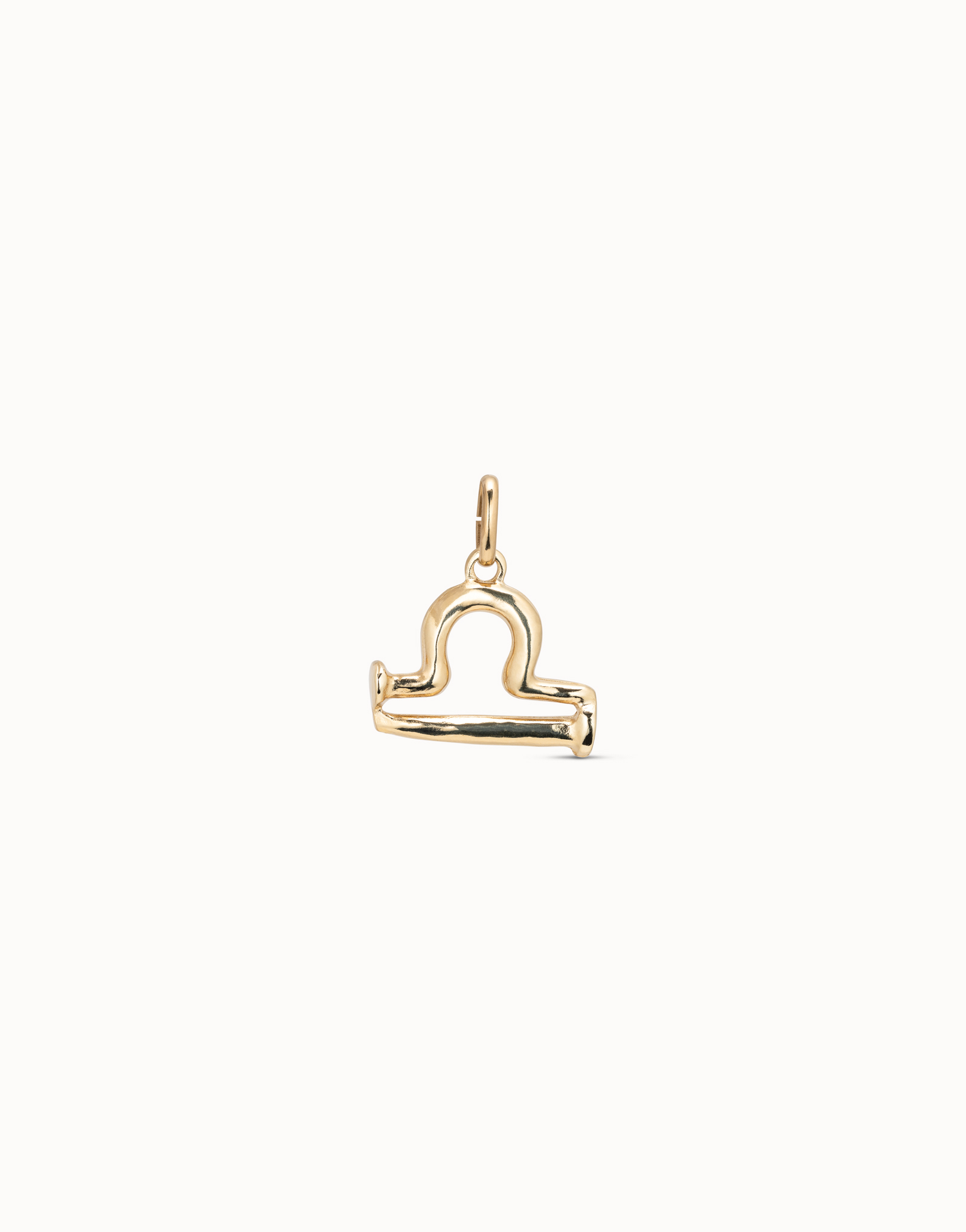 Libra shaped charm, Golden, large thumbnail