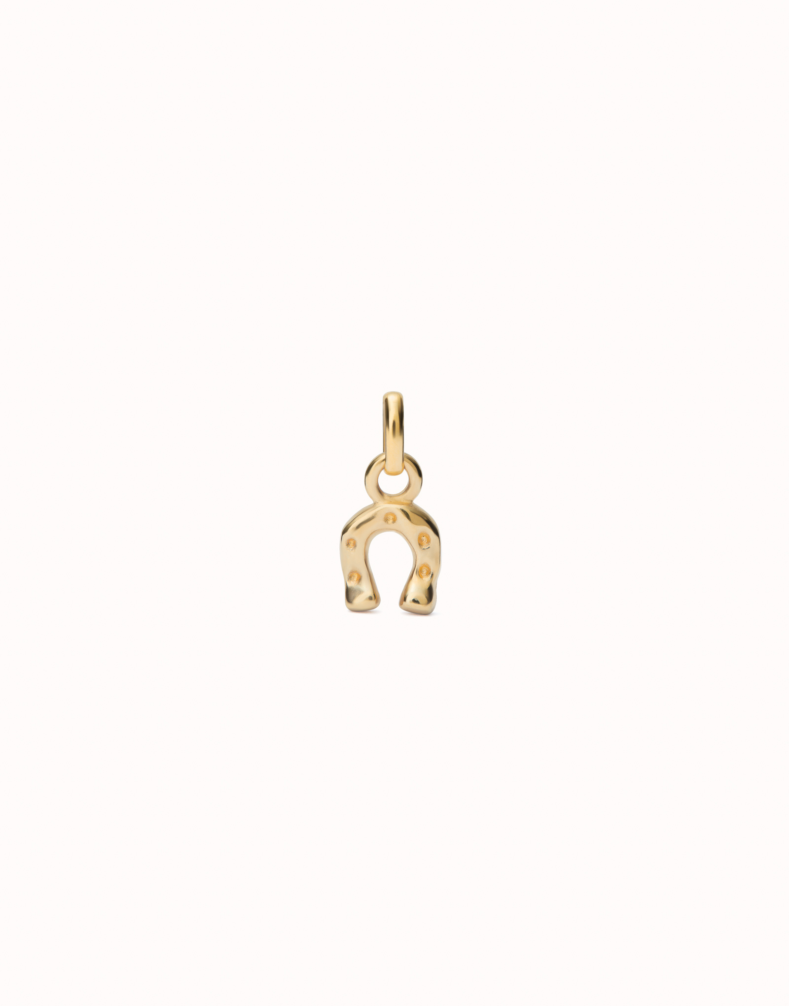 Horseshoe-shaped Charm, Golden, large thumbnail