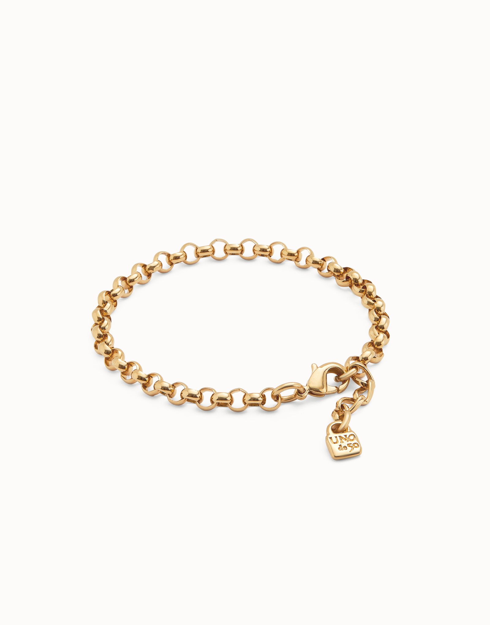 Link chain bracelet, Golden, large thumbnail
