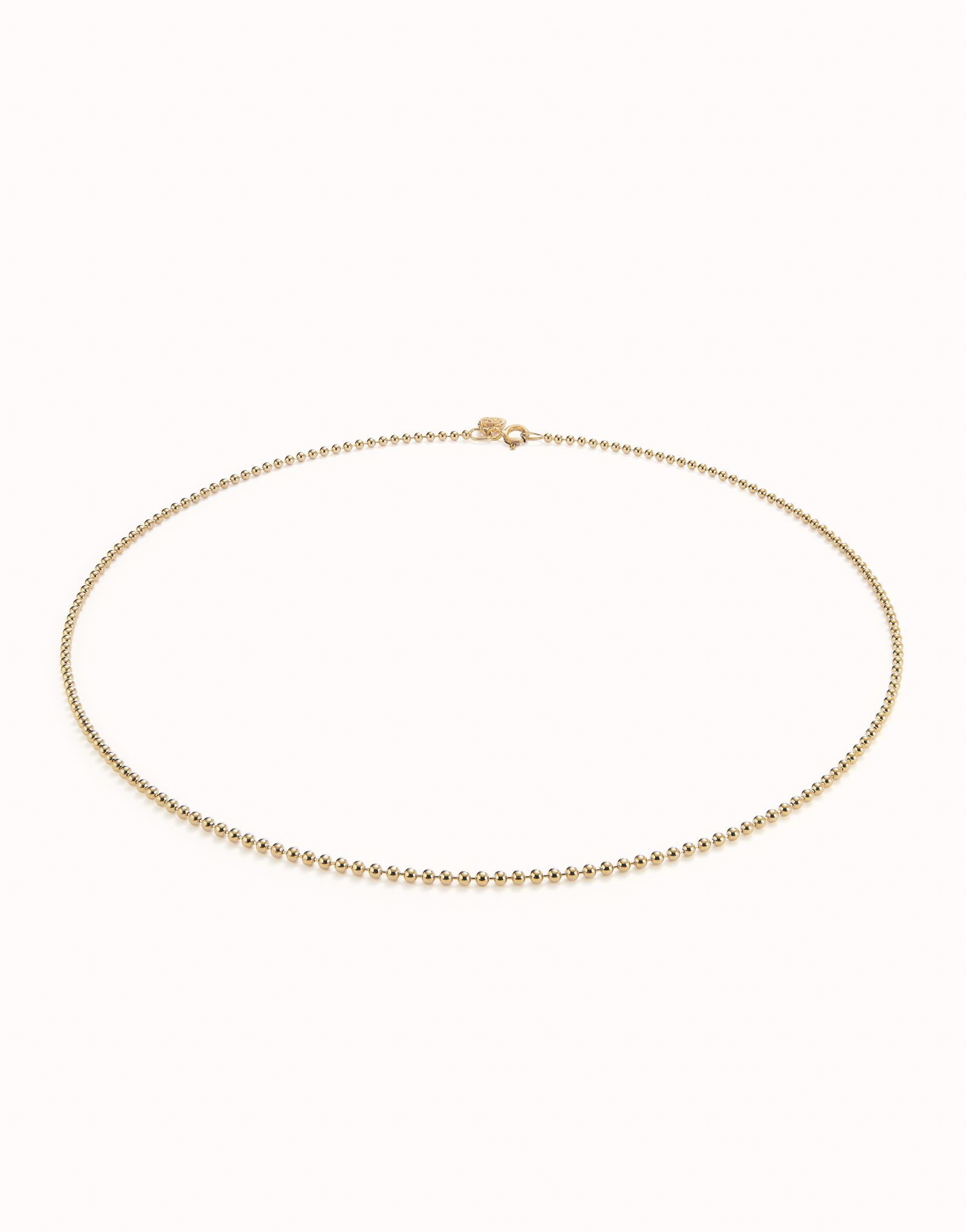 Link chain charm necklace, Golden, large thumbnail