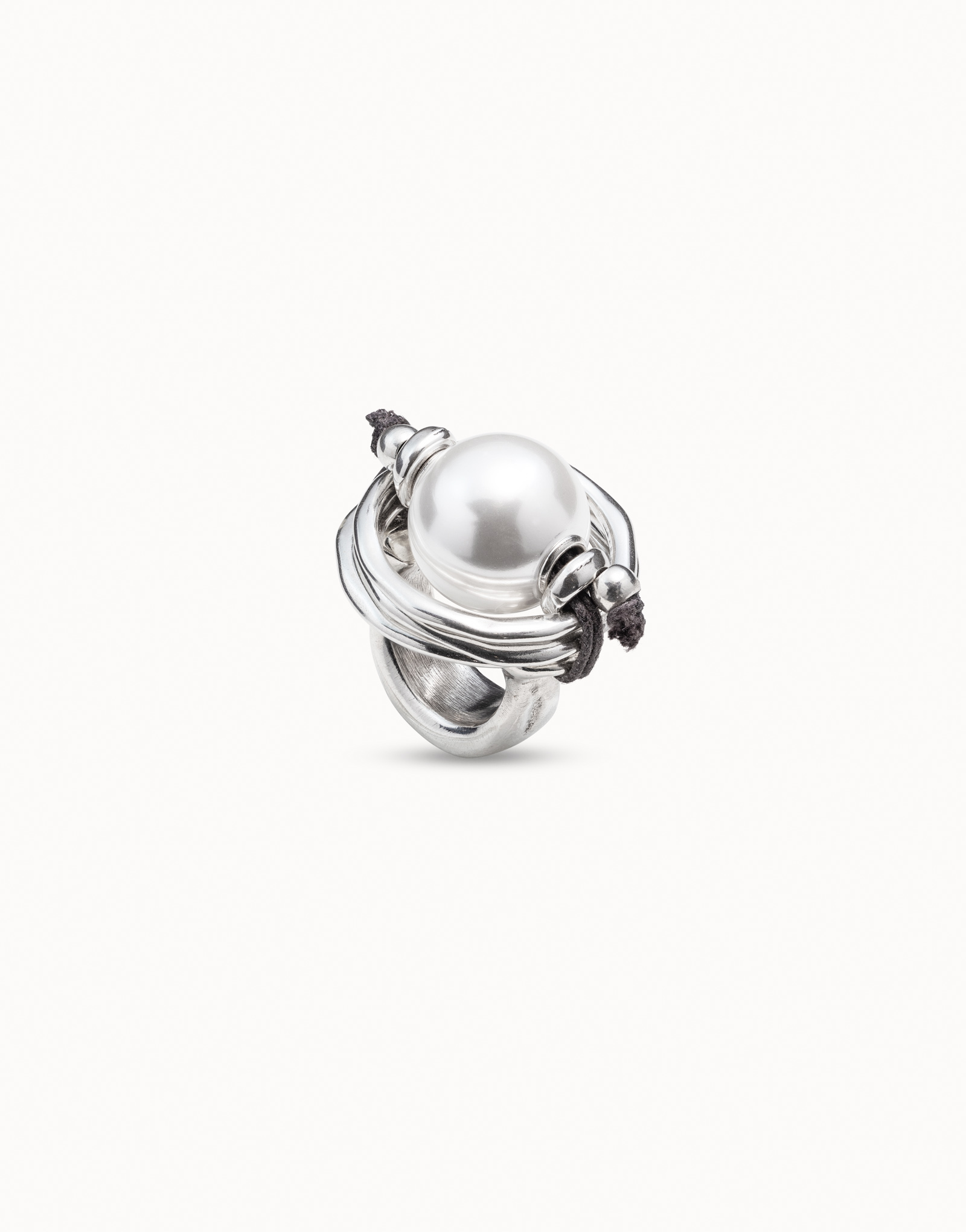 Pearl ring, Silver, large thumbnail