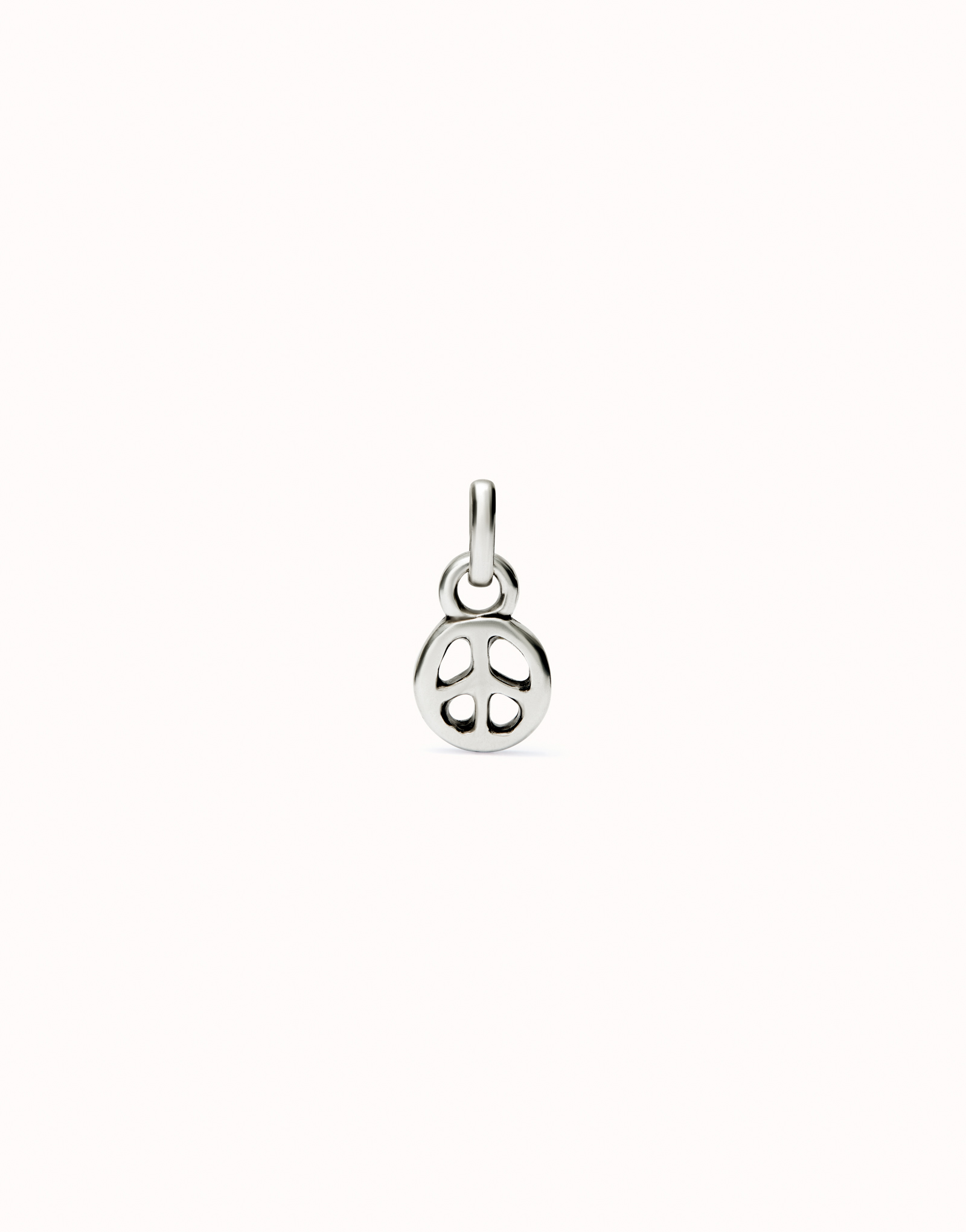 Peace symbol charm, Silver, large thumbnail