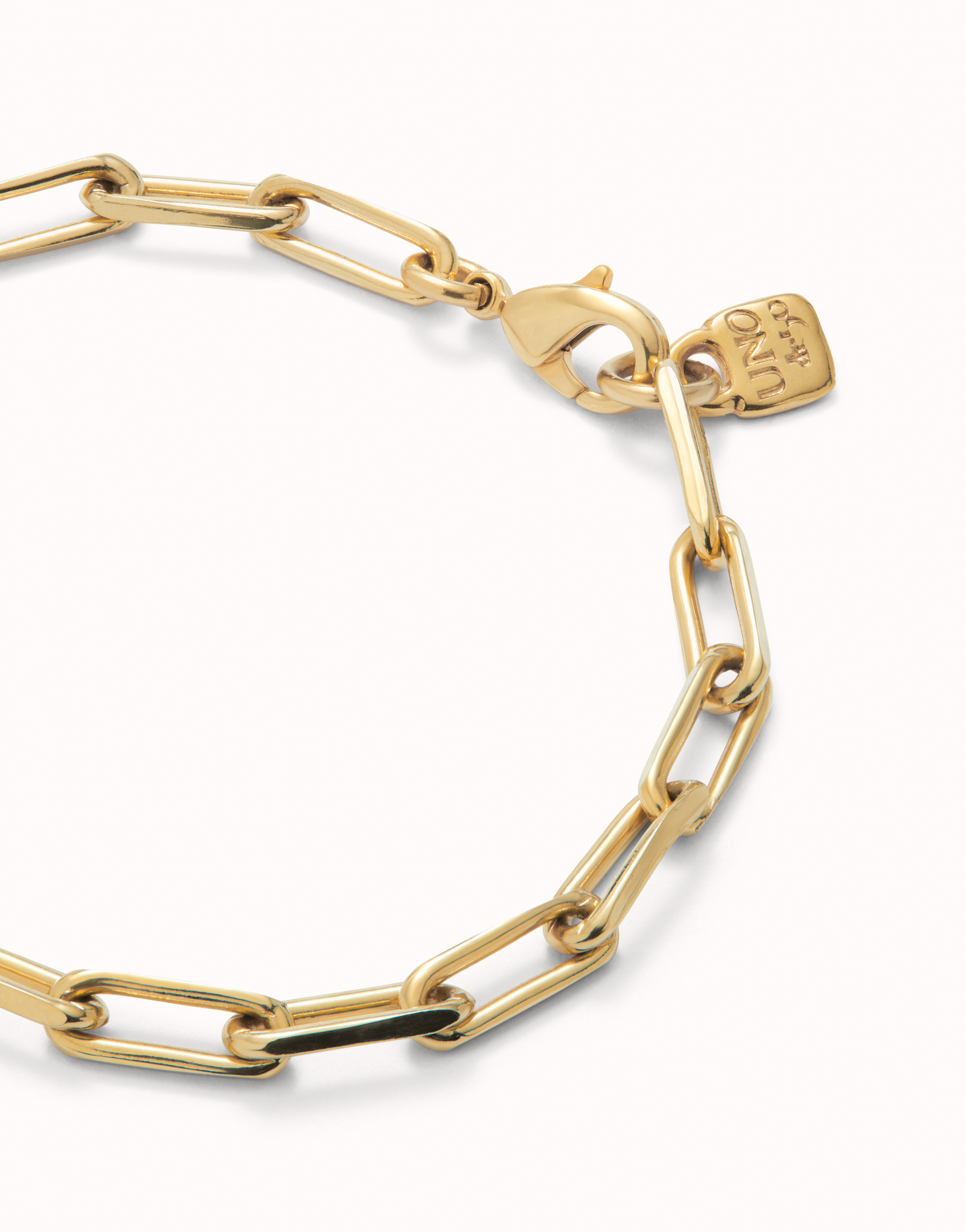 Rectangular link chain bracelet, Golden, large thumbnail