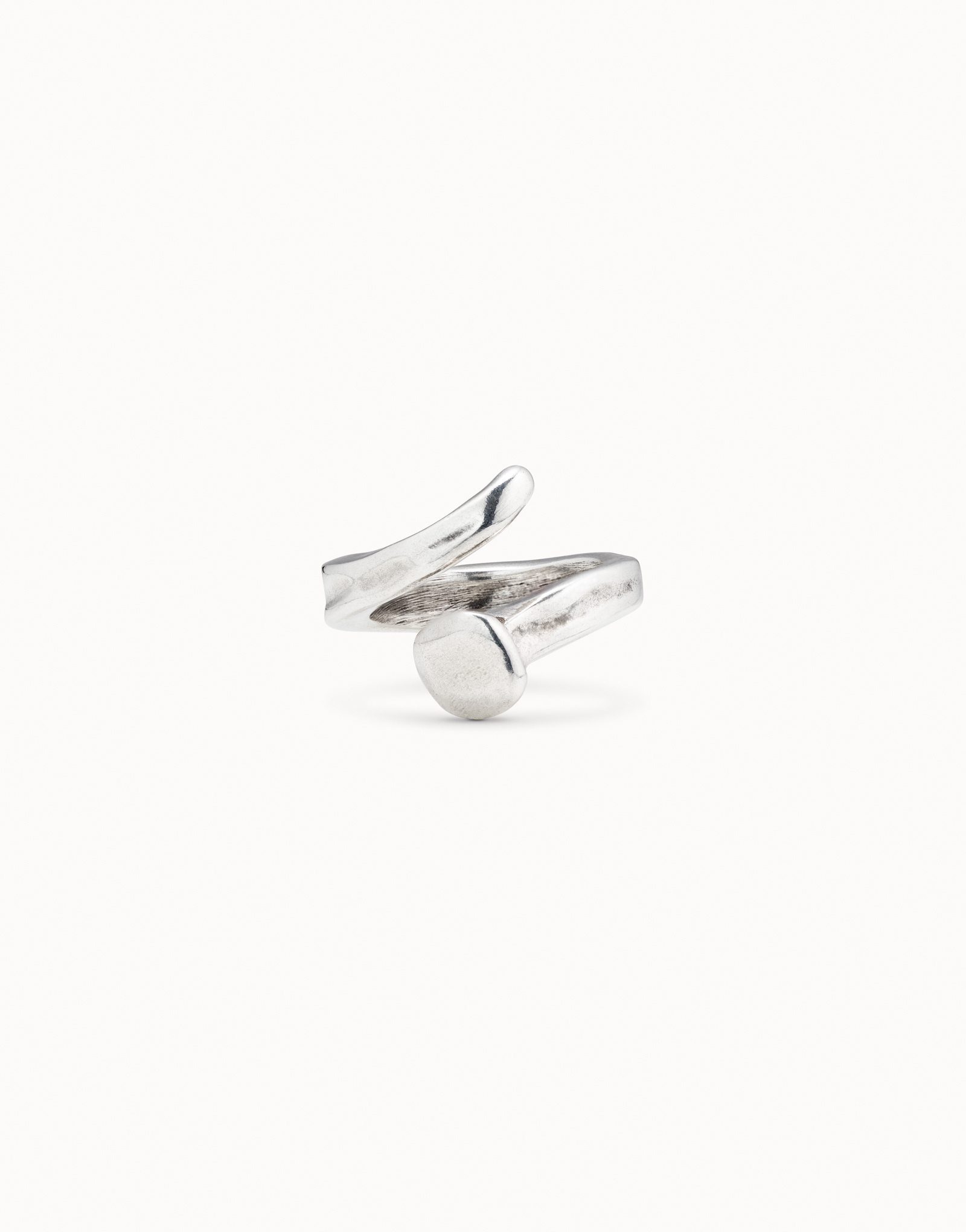 Nail shape ring, Silver, large thumbnail