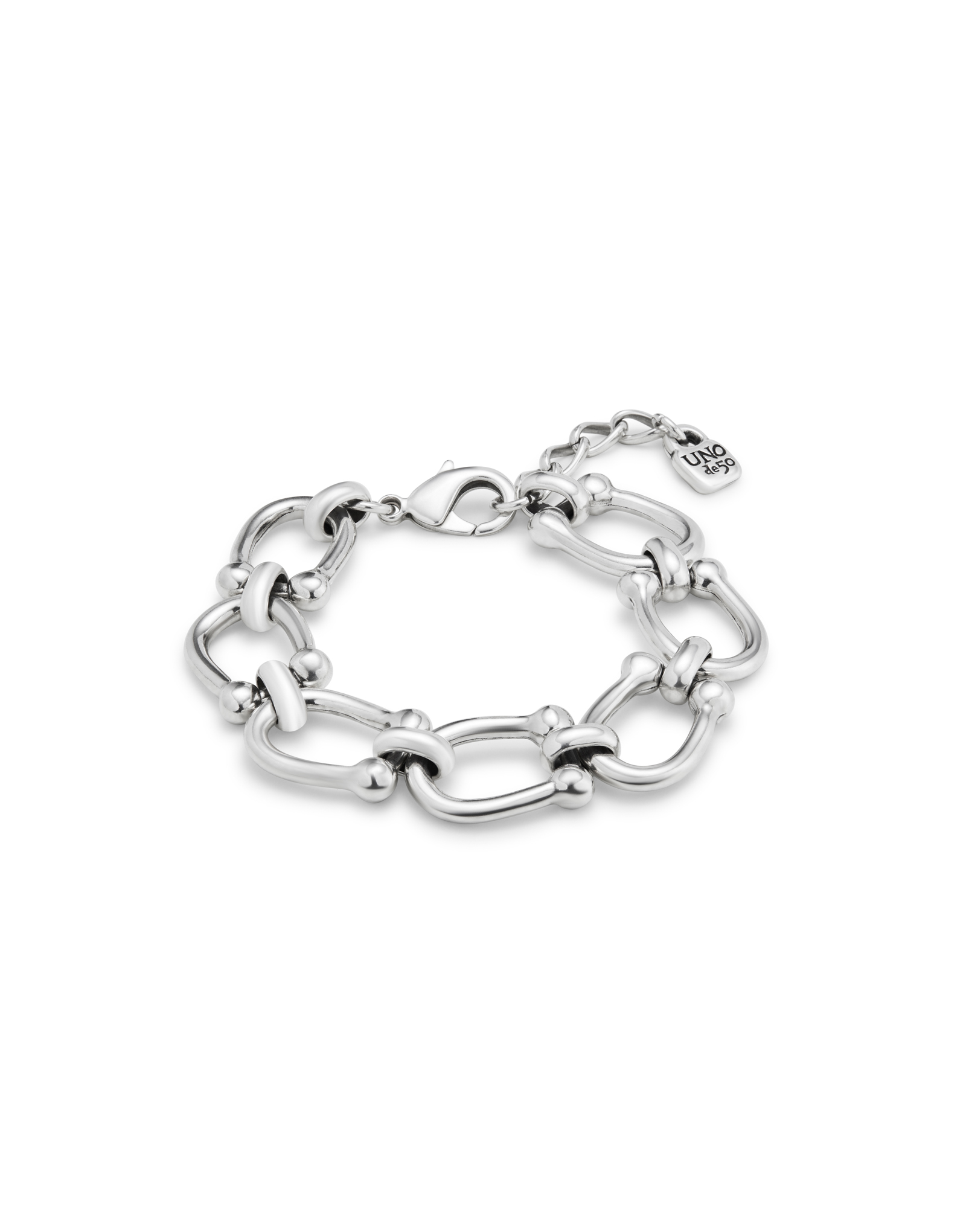 Medium oval link chain bracelet, Silver, large thumbnail