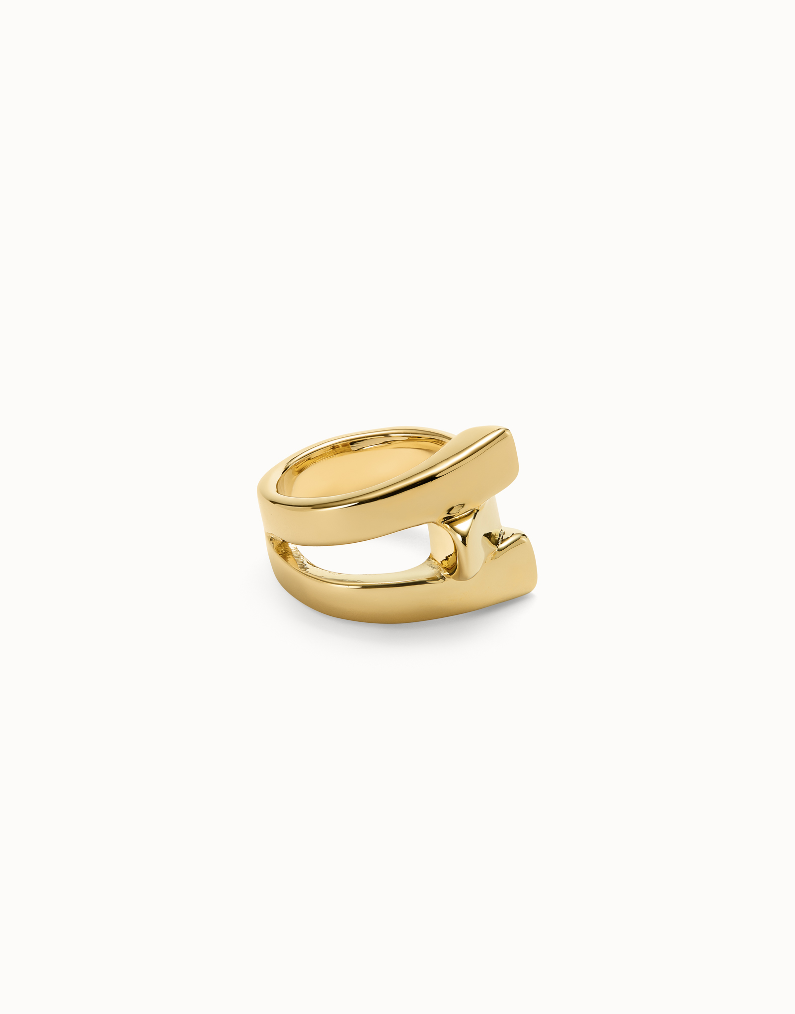 Cross link ring, Golden, large thumbnail