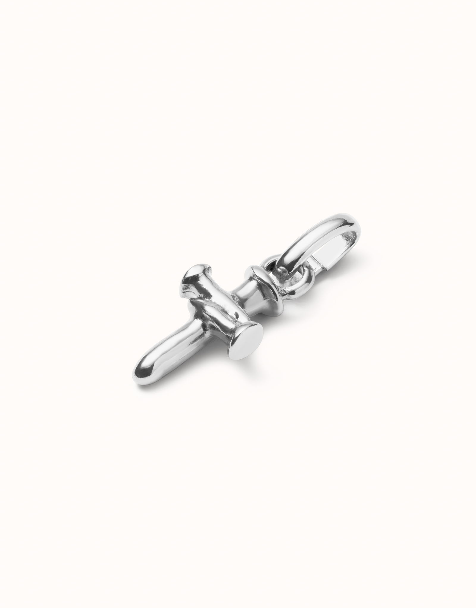 Cross-shaped charm, Silver, large thumbnail