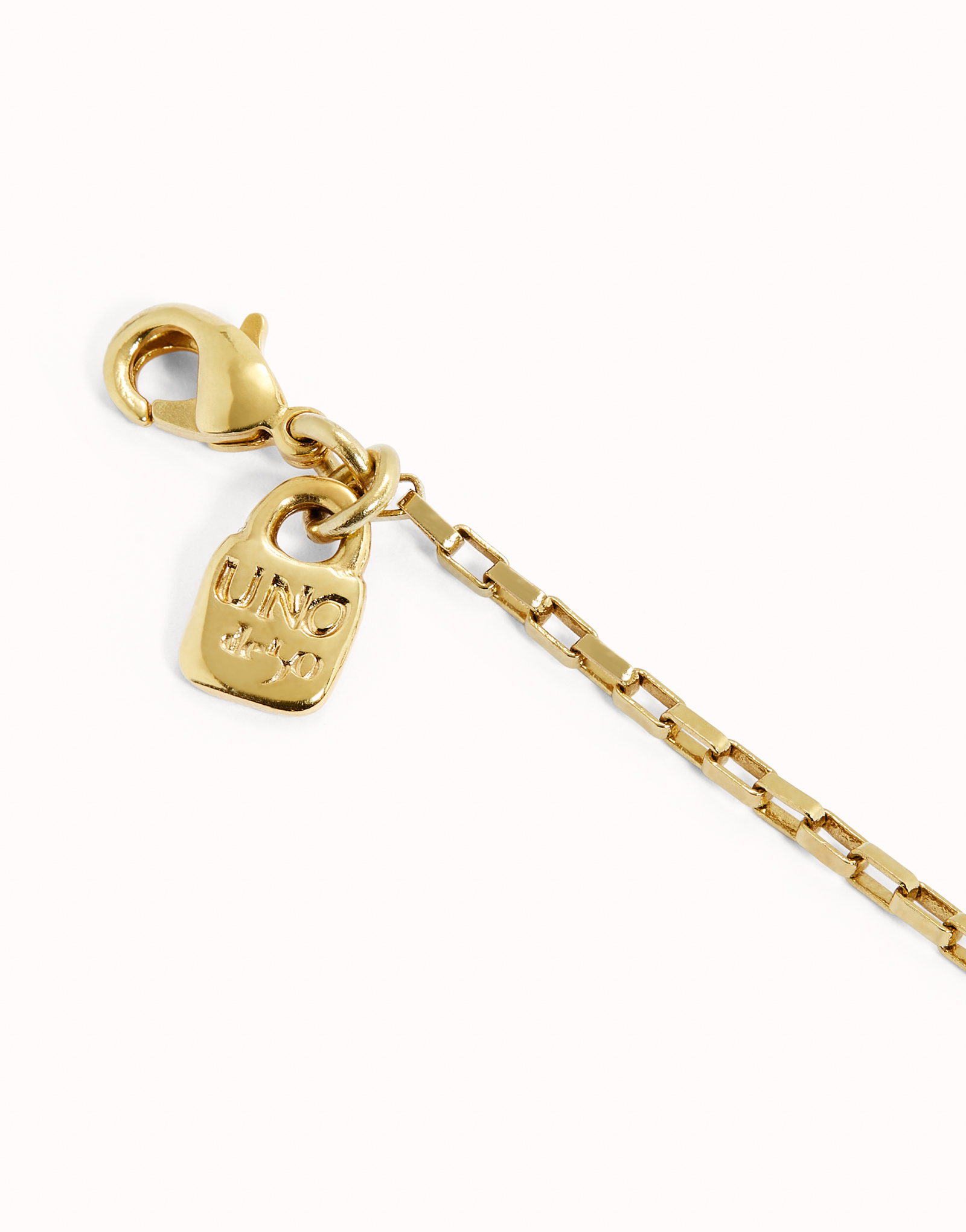 Short link chain charm necklace, Golden, large thumbnail