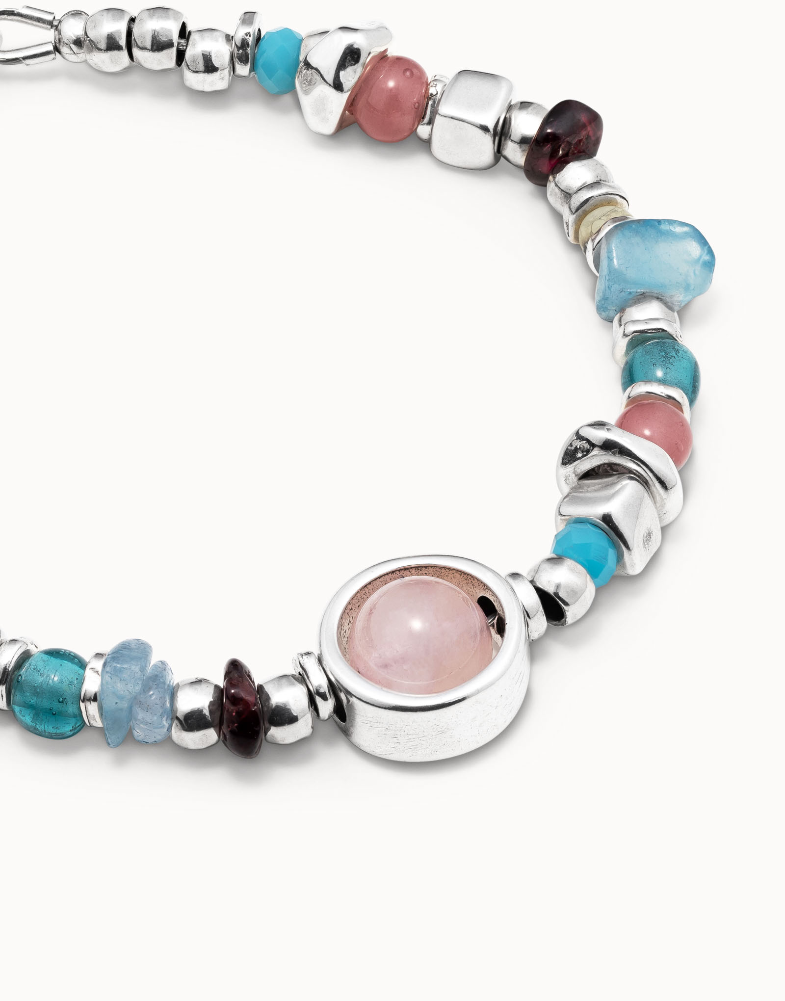 Beaded bracelet  with crystals, , large thumbnail