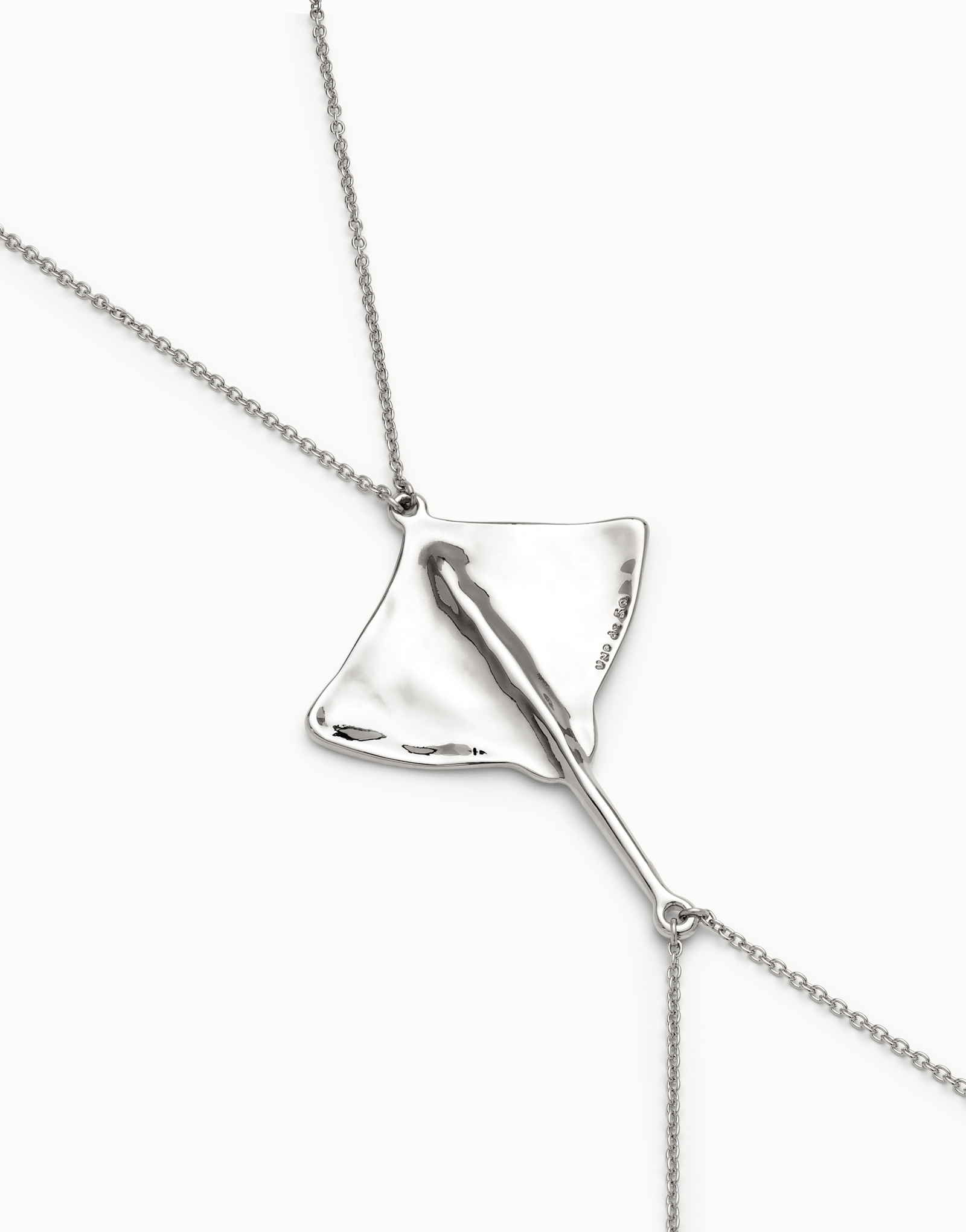 Body chain with manta ray, Silver, large thumbnail